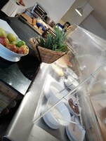 Free daily buffet breakfast