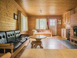 Televisie en een open haard
