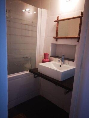 Shower, hair dryer