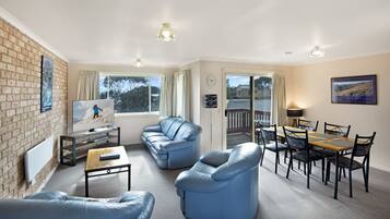 House, 2 Bedrooms, 2 Bathrooms, Lake View | Living area | Flat-screen TV