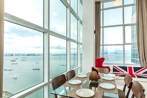 Apartment, 2 Bedrooms (B) | Living area | LCD TV - JK Maritime Luxury Suite (George Town)