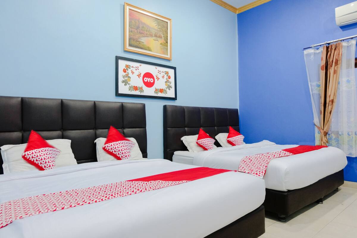 ห้องแฟมิลี่สวีท, เตียงใหญ่ 2 เตียง | โต๊ะทำงาน, Wi-Fi ฟรี, ผ้าปูที่นอน