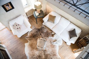 Televisor, llar de foc i llibres 