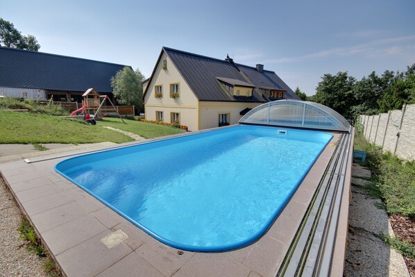 Indoor pool, outdoor pool, open open 24 hours a day, pool umbrellas