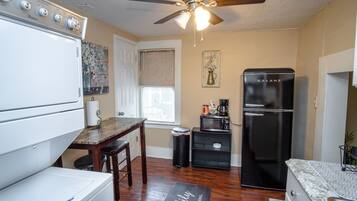 Apartment (1 Bedroom) | Private kitchen | Fridge, microwave, oven, dishwasher