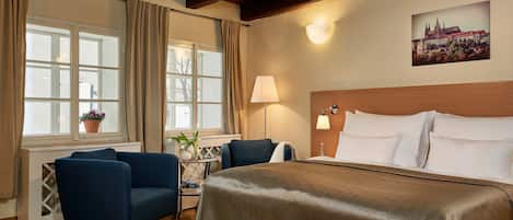 Double or Twin Room, Multiple Beds | 1 bedroom, desk, laptop workspace, iron/ironing board