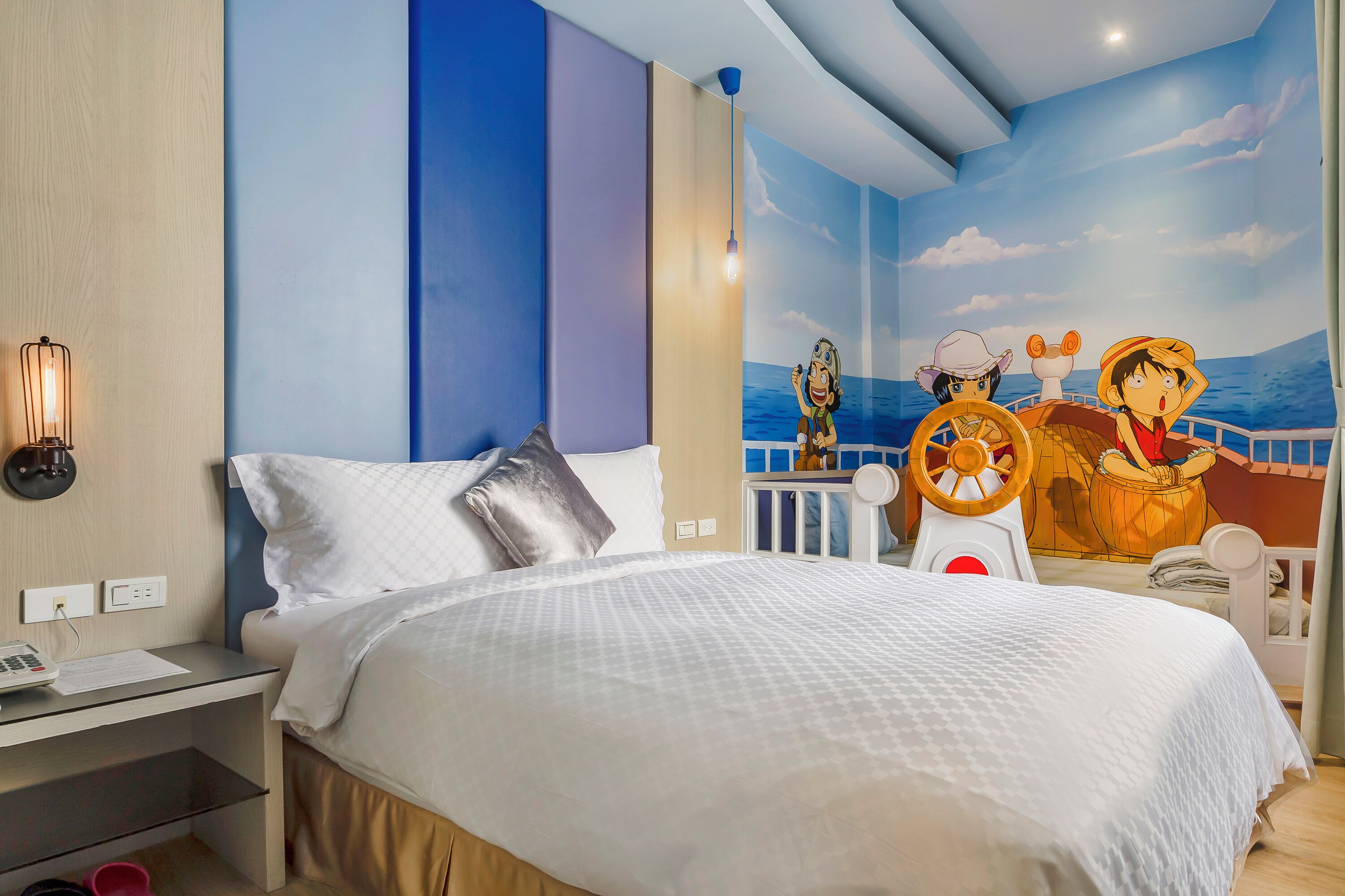 Blackout curtains, free WiFi, bed sheets