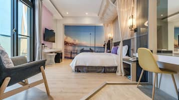 Habitación doble, balcón | Cortinas opacas, wifi gratis, ropa de cama