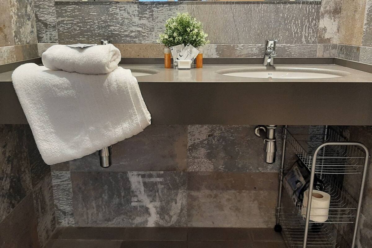 superior double room, 1 double bed, terrace | bathroom | free toiletries, towels