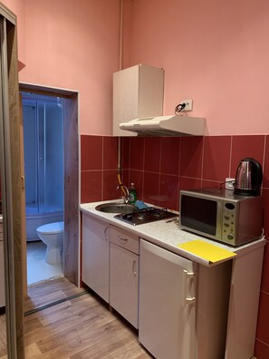 Leilighet | Eget kjøkken | Kjøleskap, mikrobølgeovn, ovn og kokeplater