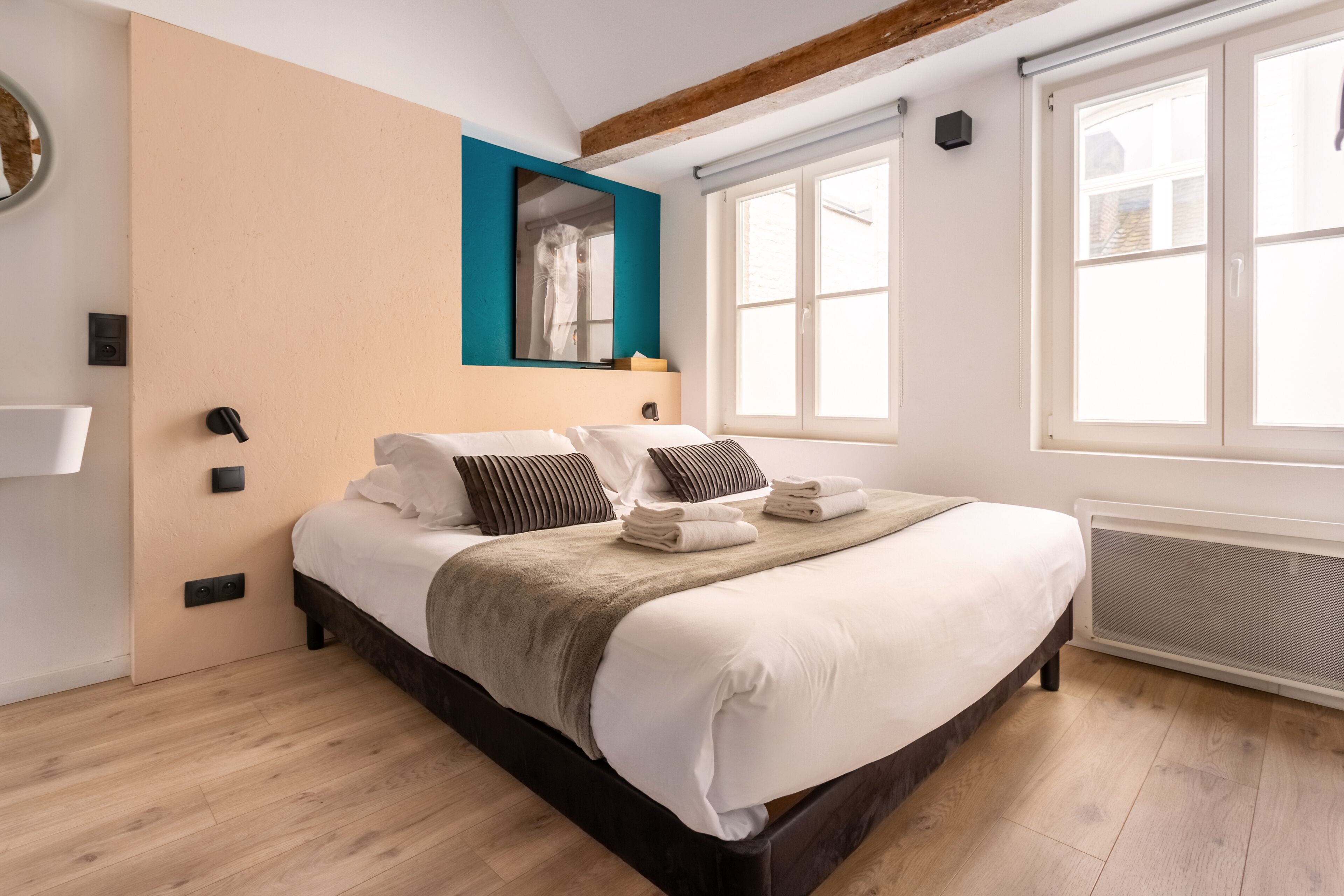 Literie de qualité supérieure, décoration personnalisée