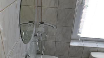 Free toiletries, hair dryer, towels