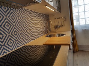 Fridge, microwave, oven, stovetop - Furnished Tursan T2 (GEAUNE)