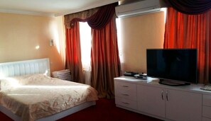 Suite junior | Tabla de planchar con plancha, wifi gratis y ropa de cama 