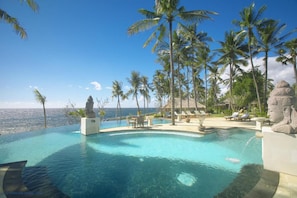 Outdoor pool, open 7:00 AM to 8:00 PM, pool umbrellas, sun loungers