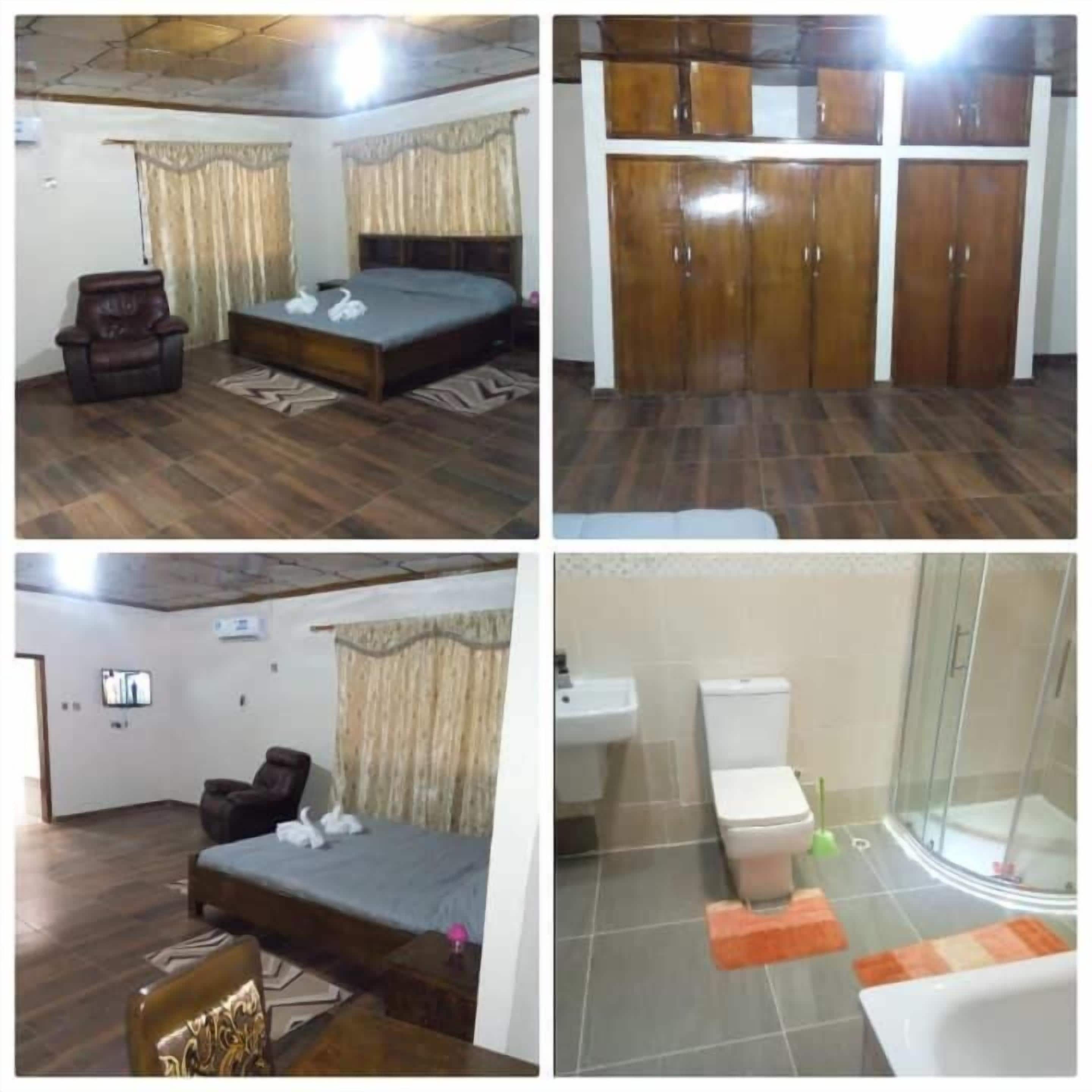 Een kluis op de kamer, een bureau, een laptopwerkplek