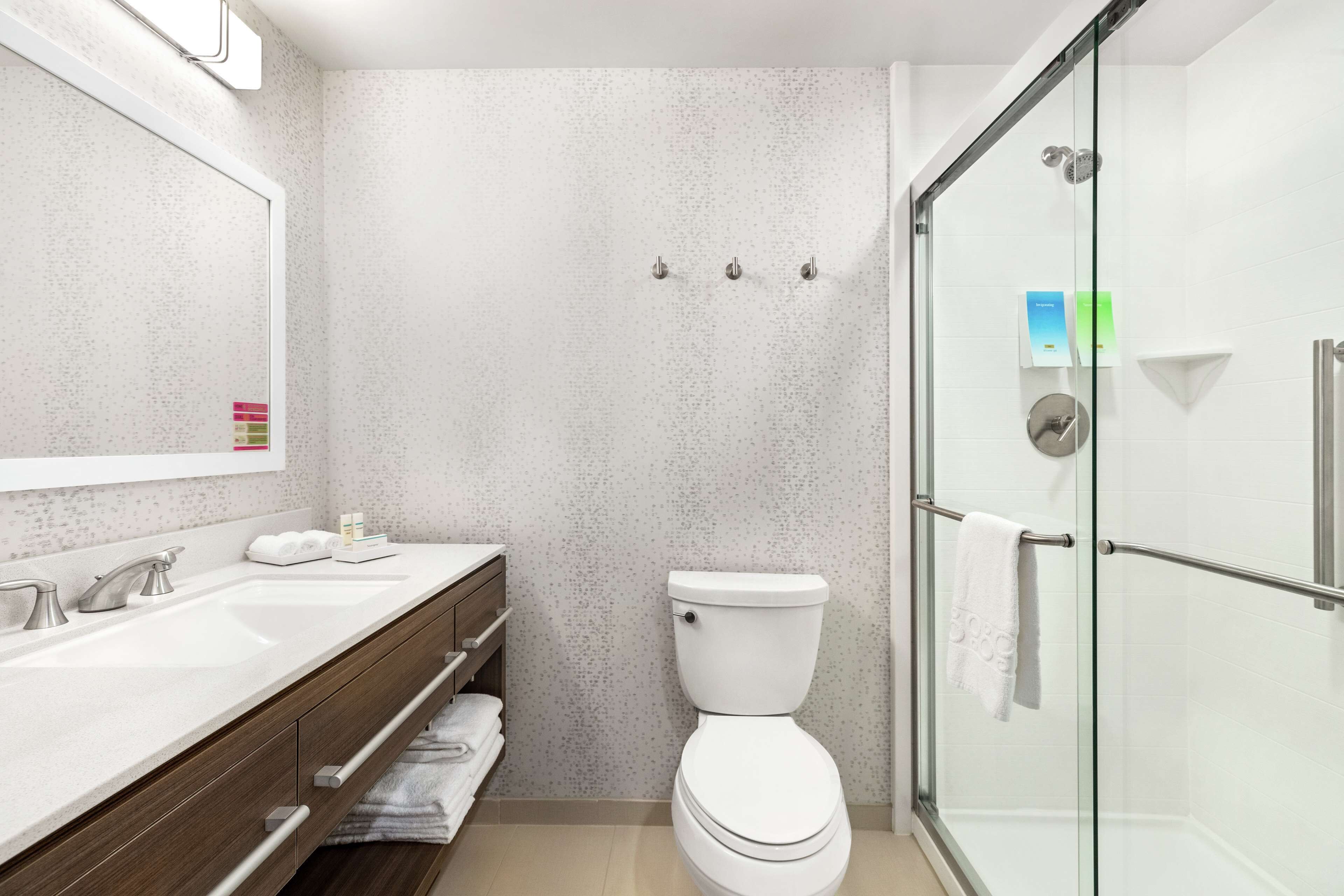 free toiletries, hair dryer, towels, soap