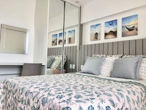 Blackout curtains, soundproofing, iron/ironing board, free WiFi