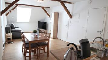 Apartment (Stuttgart) | Wohnbereich | Flachbildfernseher, Netflix, Streaming-Dienste
