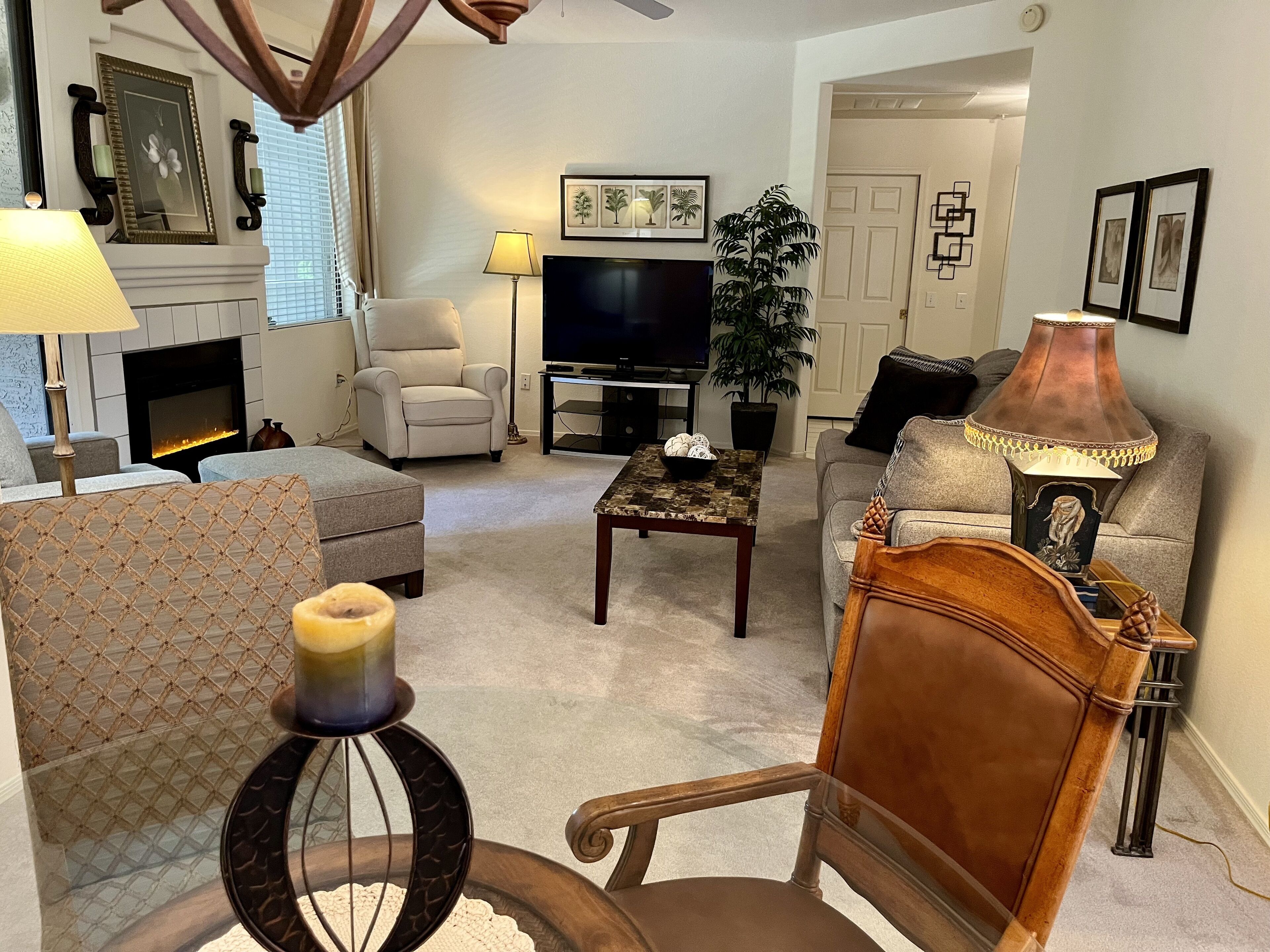  Pristine Resort Quality, Gated, Sunny First Floor End Unit, 30 Day Min.
