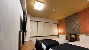 ห้องเบสิกทวิน, 1 ห้องนอน, ปลอดบุหรี่ | โต๊ะทำงาน, Wi-Fi ฟรี