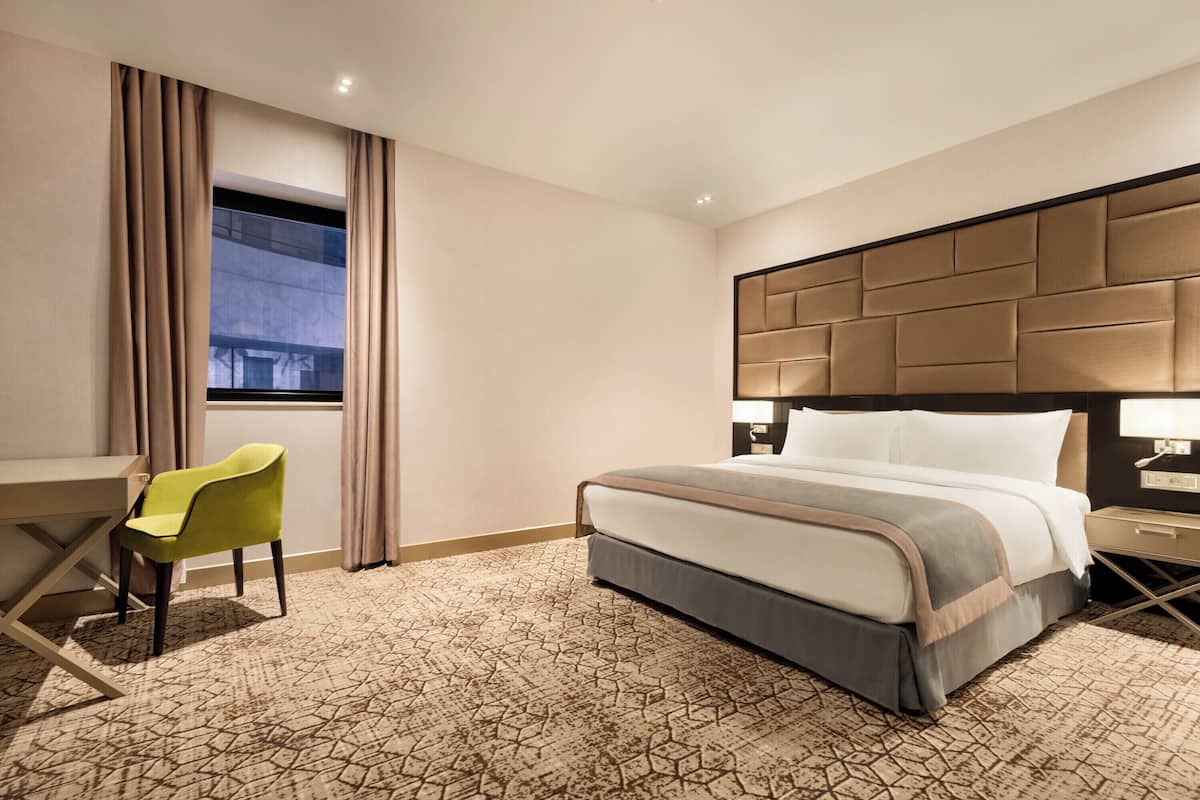 1 chambre, literie hypoallergénique, matelas mémoire de forme, minibar
