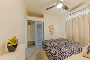 Comfort-huoneisto, 3 makuuhuonetta (Villa 7) | 3 makuuhuonetta, kannettavalle tietokoneelle sopiva työtila, äänieristys