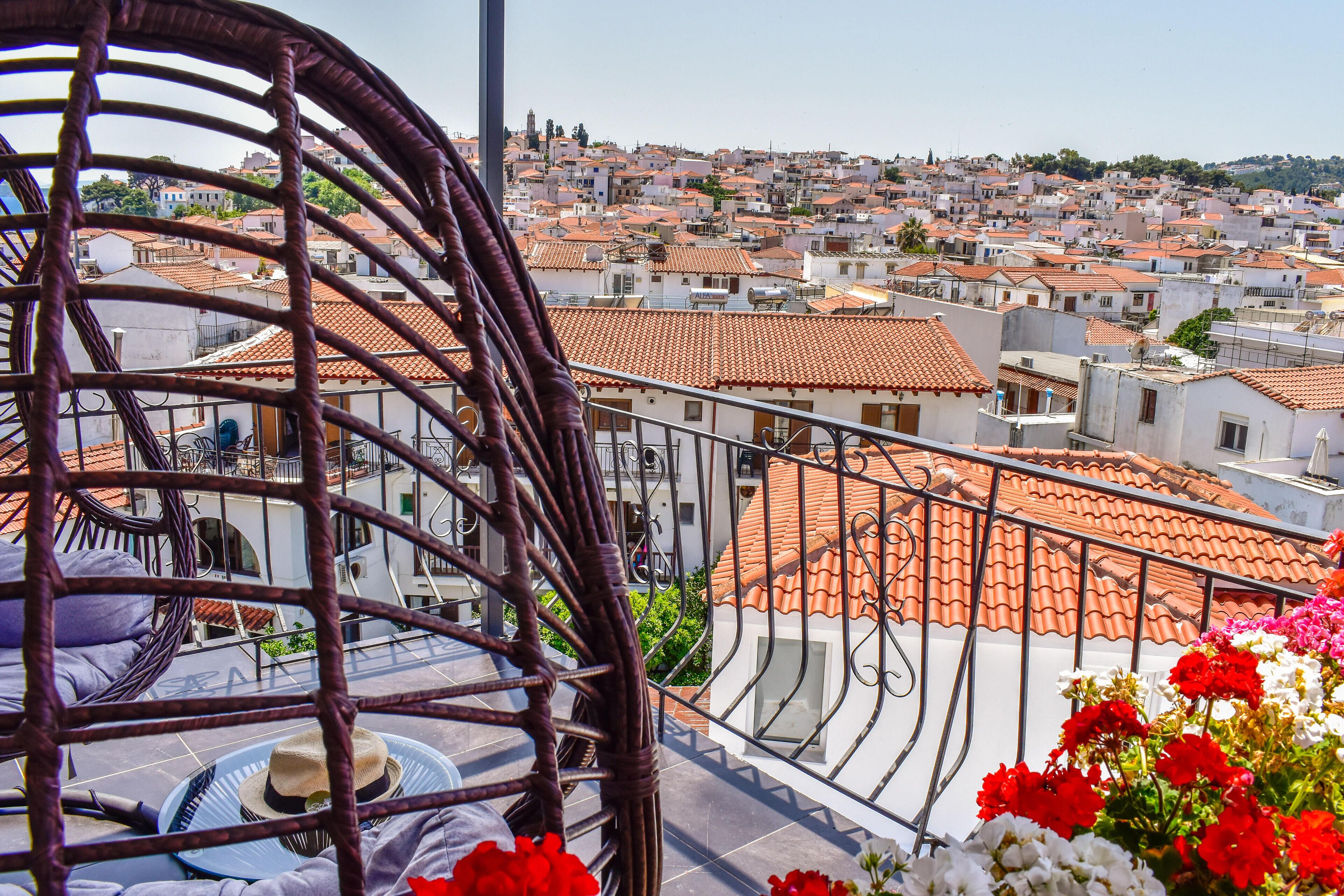 junior suite, balcony, sea view | balcony view