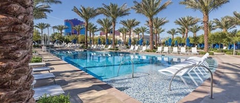 Una piscina riscaldata