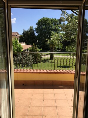 Deluxe-Apartment, Gartenblick | Ausblick vom Zimmer