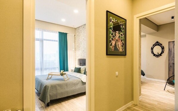 2 chambres, fer et planche Ă repasser, Wi-Fi, draps fournis