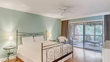 2 slaapkamers, een bureau, een strijkplank/strijkijzer, gratis wifi