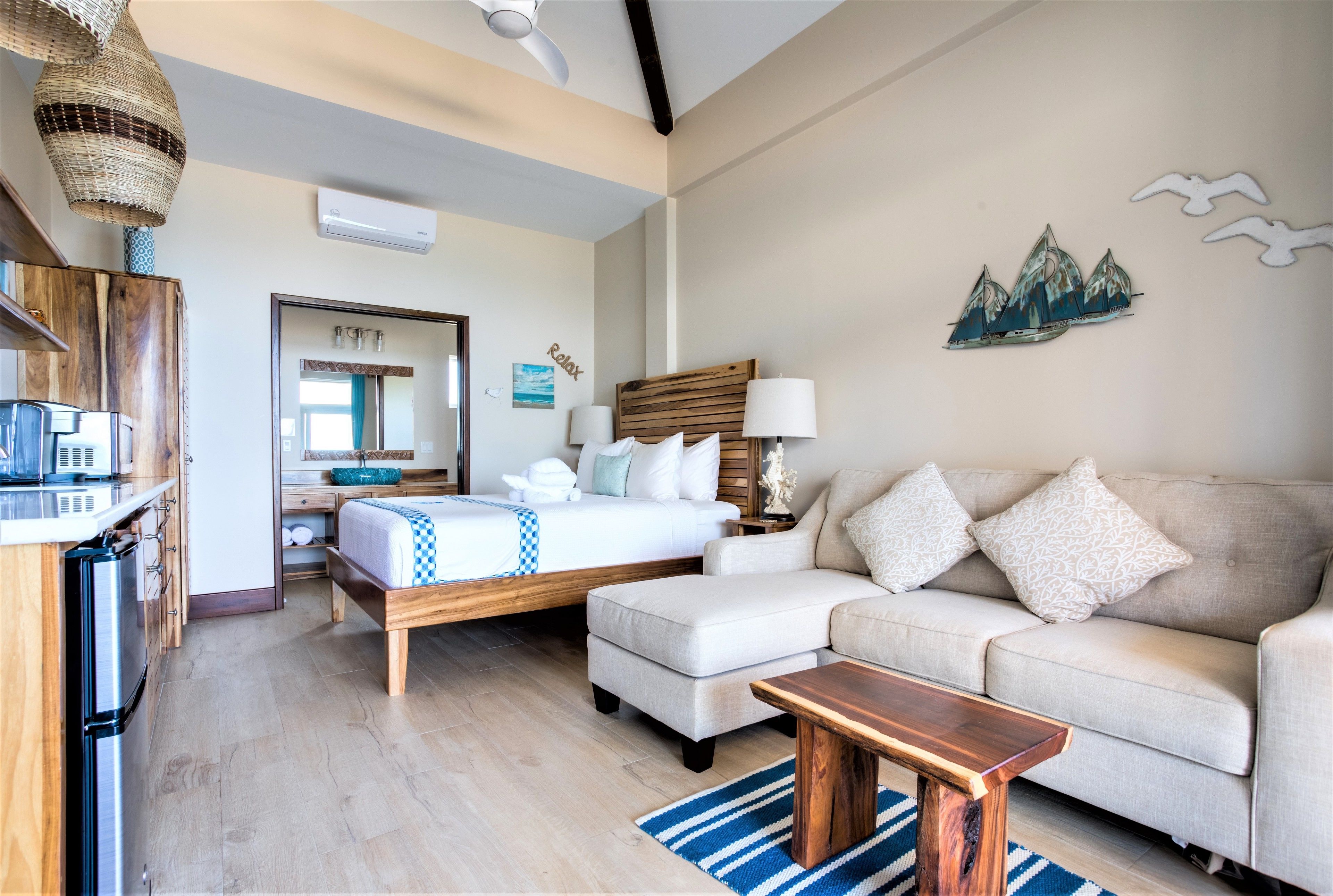 deluxe studio, 1 queen bed with sofa bed, beach view | 1 bedroom, egyptian cotton sheets, premium bedding, pillow-top beds