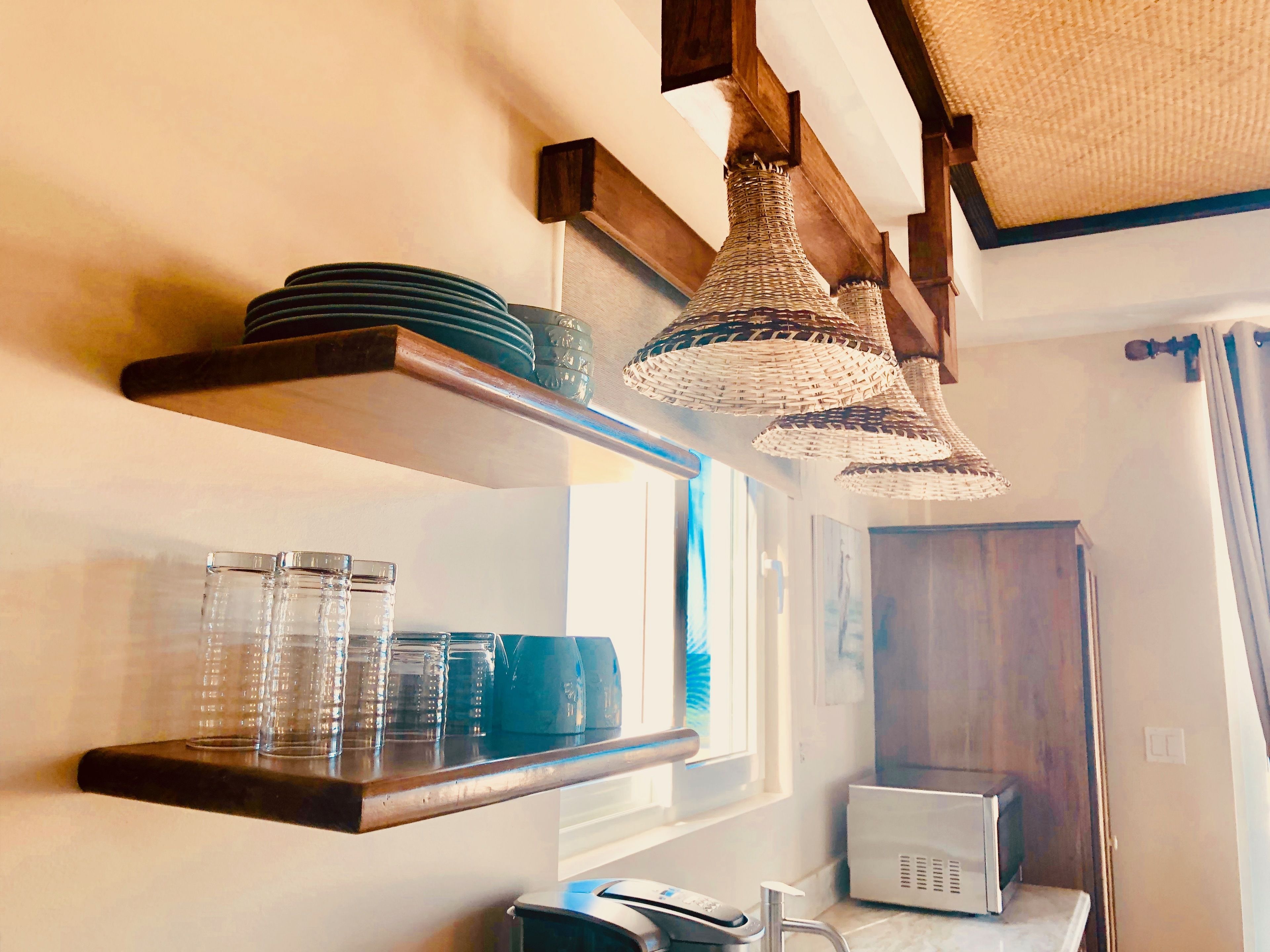 exclusive studio, 1 queen bed, balcony, ocean view | private kitchenette | fridge, microwave, coffee/tea maker, toaster