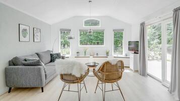 Een televisie, een dvd-speler, een tafeltennistafel en boeken