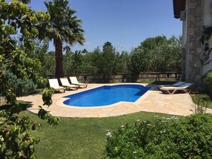 Outdoor pool, pool loungers - Located in the Maraş Area, close to local riverside restaurants and Town Center. (Dalyan Belediyesi)