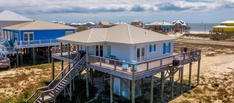 NOUVELLE LISTE! "The Beach House" Charmante maison au bord de l'eau, pour 8 personnes, animaux acceptés