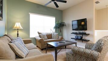 Apartment, 1 King Bed (OAKWATER RESORT near Disney!(2OWT27OW) | Living area | TV