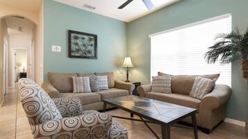 Apartment, 1 King Bed (OAKWATER RESORT near Disney!(2OWT27OW) | Living area | TV