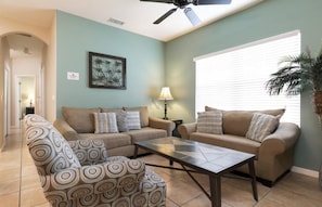 Apartment, 1 King Bed (OAKWATER RESORT near Disney!(2OWT27OW) | Living area | TV - Oakwater Resort Near Disney! (St. Cloud)