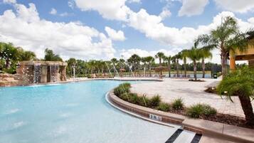 منزل - عدة أسرّة (PARADISE PALMS 6 bedroom IN KISSIMMEE) | حمام سباحة خارجي | حمّام سباحة خارجي