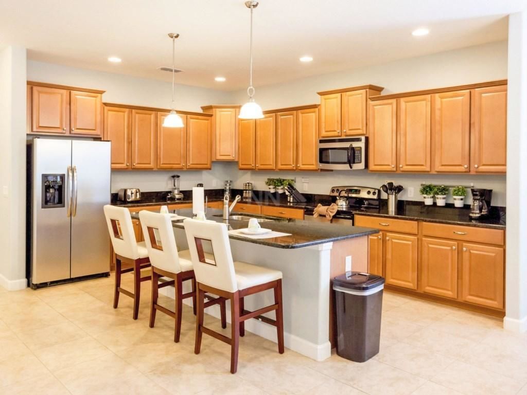 House, Multiple Beds (PARADISE PALMS 6 bedroom IN KISSIMMEE) | Private kitchen | Full-sized fridge, microwave, stovetop, dishwasher