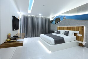 华丽客房, 1 间卧室 | 客厅 | 平板电视