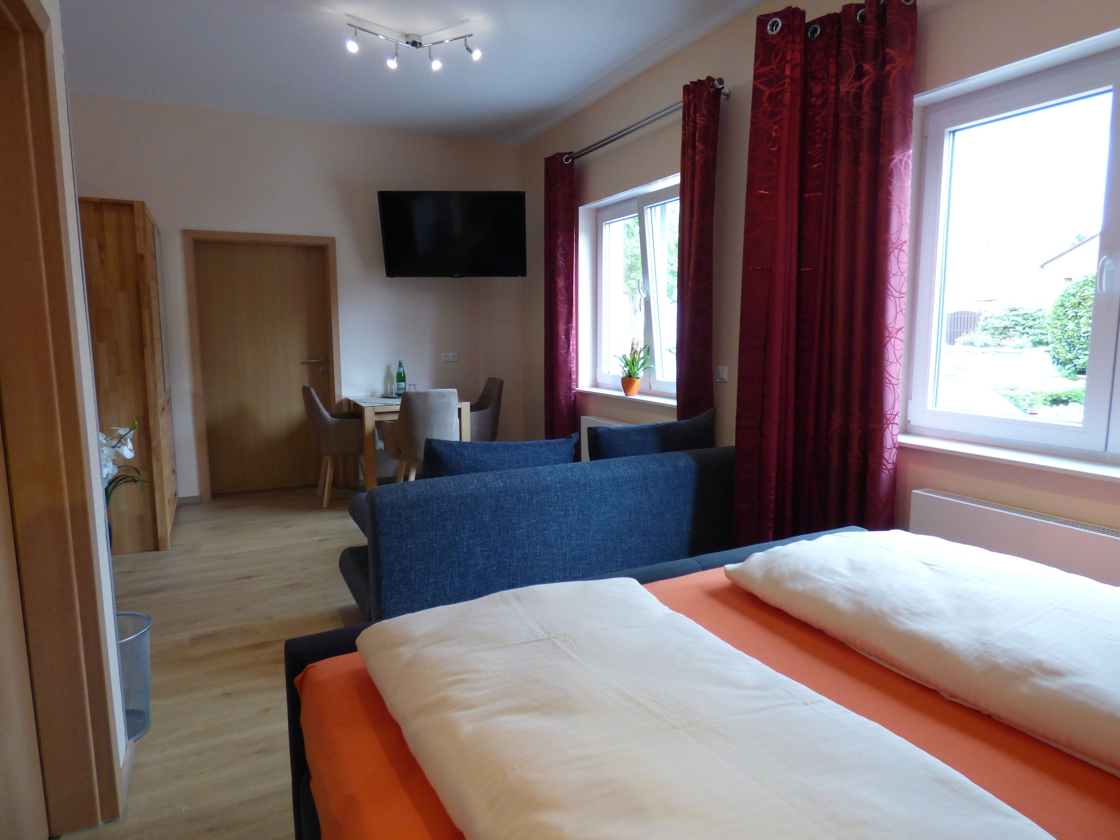 Apartment, 1 Bedroom, Accessible | Desk, laptop workspace, blackout drapes, iron/ironing board