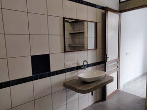 Appartement exécutif, 1 très grand lit, vue sur la ville | Salle de bain | Douche, douche cascade
