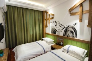 Comfort Twin Room | Desk, blackout drapes, free WiFi - Yun Meng Qi  Inn (Zhangjiajie)