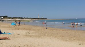 Vlak bij het strand
