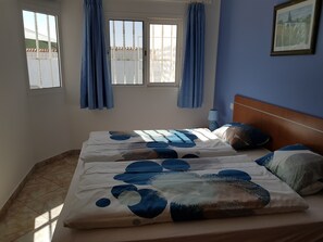 2 bedrooms, in-room safe, iron/ironing board, WiFi