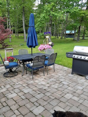 屋外ダイニングエリア