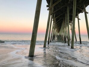Vlak bij het strand